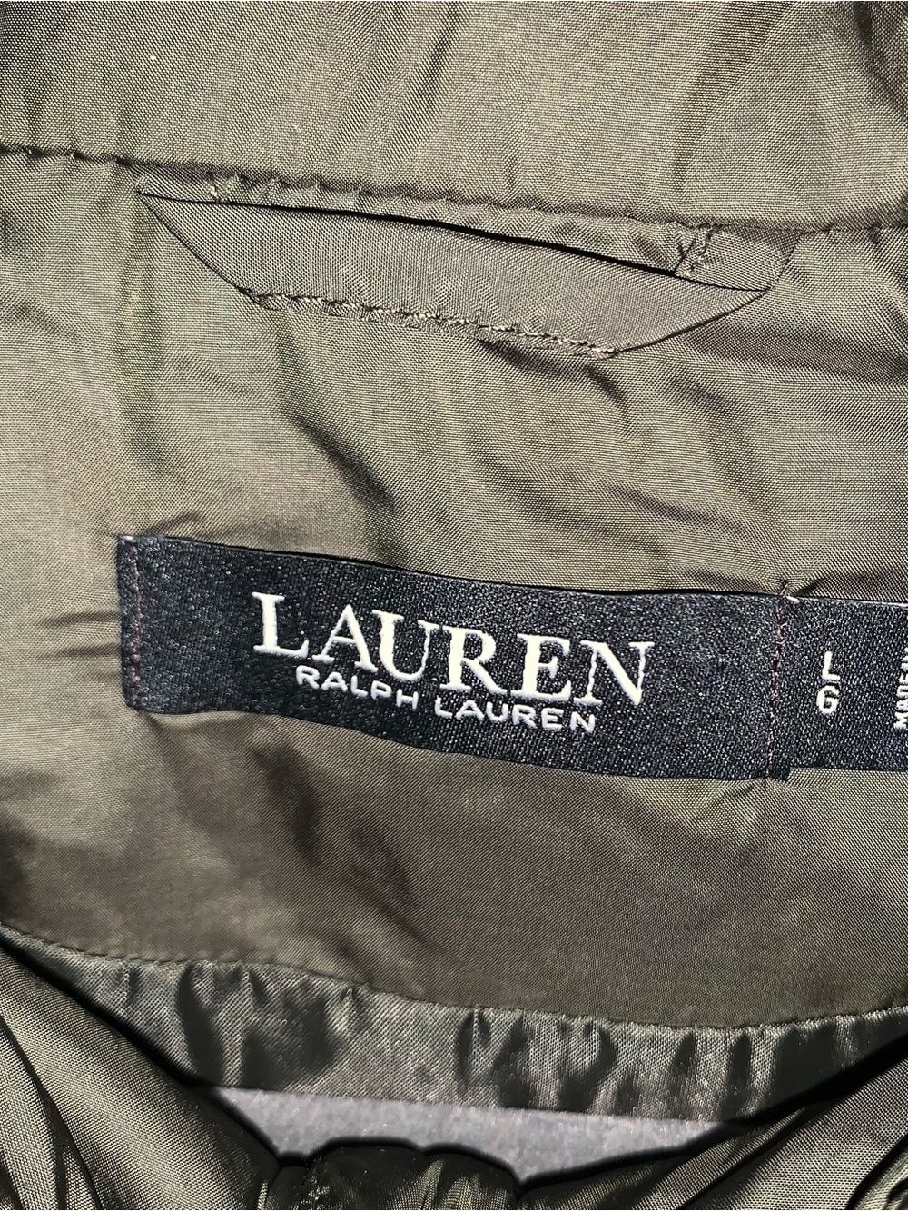 LAUREN RALPH LAUREN NWT Large Vest Crest Patch Diamond Quilted - Picture 3 of 6